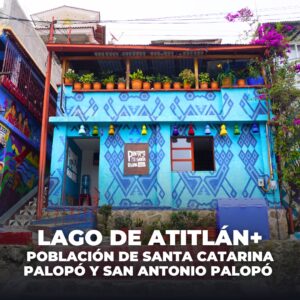 LAGO DE ATITLÁN, POBLACIÓN DE SANTA CATARINA PALOPÓ Y SAN ANTONIO PALOPÓ